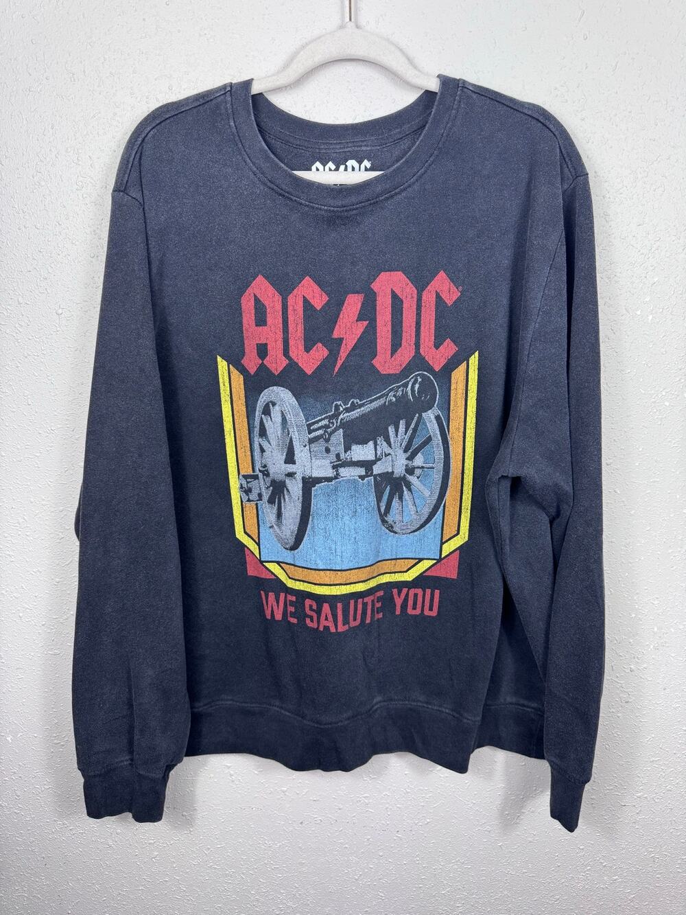 AC/DC We Salute You Crewneck Size XL